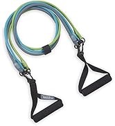 Gaiam Restore 3-in-1 Resistance Band Kit | Exercise Cord with Comfort-Grip Foam Handles &amp; Easy-Ad...