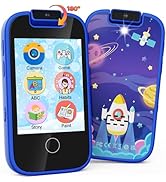 UCIDCI Kids Smartphone Toys Gifts for Boys Ages 3-7, Touchscreen Fake Phone Music Games Player wi...