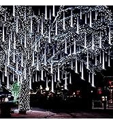 Aukora Christmas Decorative Lights, Meteor Shower Lights, Rain Drop Lights 12 inch 8 Tubes, Icicl...