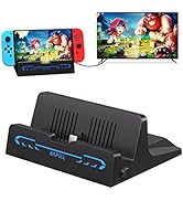 Docking Station for Nintendo Switch/Switch OLED, Charging Dock 4K HDMI TV Adapter Charger Set Rep...