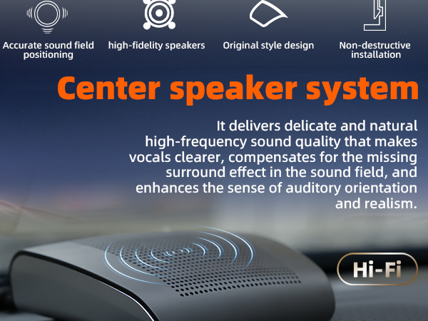Car Center Channel Speaker