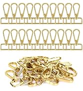 20 Pcs Metal Swivel Lobster Clasp Hooks,D Rings Purse Hardware for Bag Making,Purse Strap Hardwar...