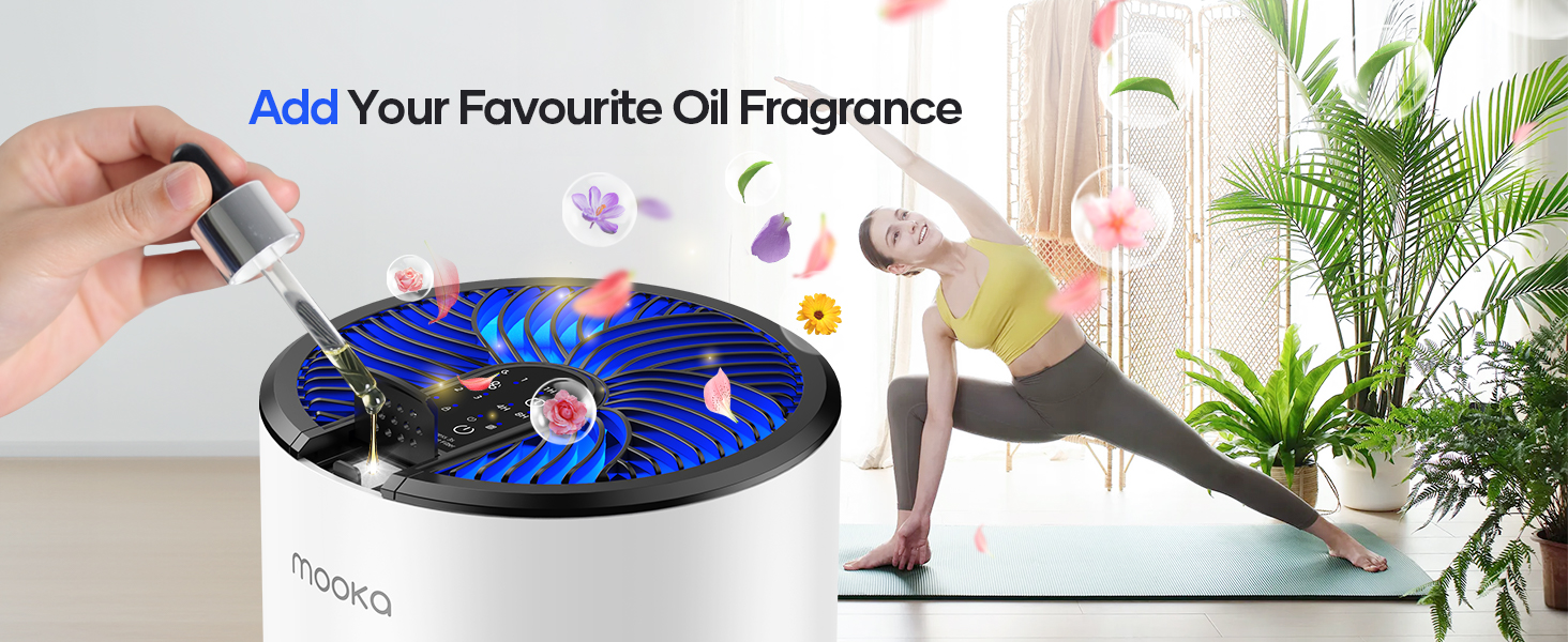 air purifier with essential oil diffuser