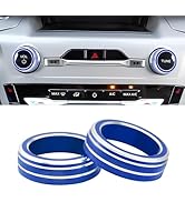 PIFOOG Accessories Fit for Ford Explorer 2025 2024 2022 2021 2020 Volume Knob Covers Decal Adiuo ...