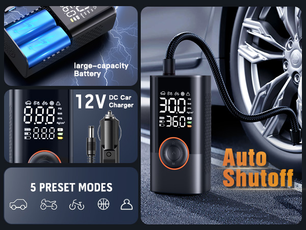 Tire Inflator Portable Air Compressor