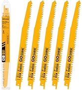 Goshine 9 Inch Wood Pruning Reciprocating Saw Blades, Fleam Ground Teeth Sawzall Blades for Wood ...