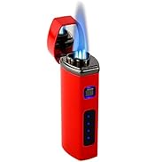 Pardo Electric Torch Lighter - Triple Jet Flame, Refillable Butane, Triple Torch Ignition, Adjust...