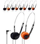 Joyqua 10 Pack Classroom Headphones for School Students, Bulk Headphones with 3.5mm Jack, Comfort...