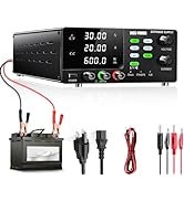 NICE-POWER DC Power Supply Variable, 30V 20A 600W High Power Bench Power Supply for Battery Charg...