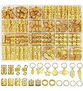280 Pcs Hair Jewelry for Women, Hair Cuffs for Braids Loc Jewelry for Hair Dreadlocks, Adjustable...