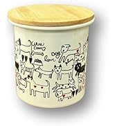 Terra Distribution Dog Treat Jar with Lid 25 oz [ Made in Japan ] Airtight Dog Treat Container fo...