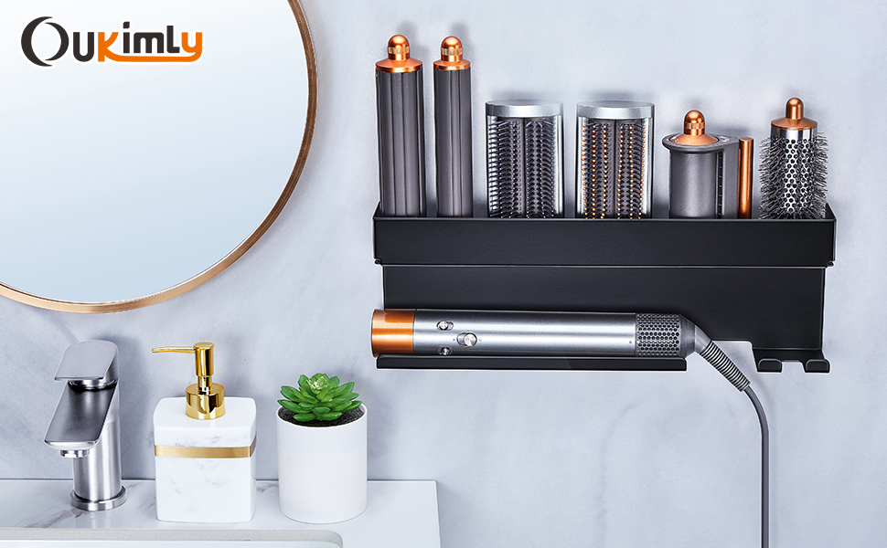 Curling iron wall holder