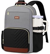 Focdod Laptop Backpack for Women Bookbag: 15.6 inch Work Backpacks with Pouch Pocket for Large Ca...