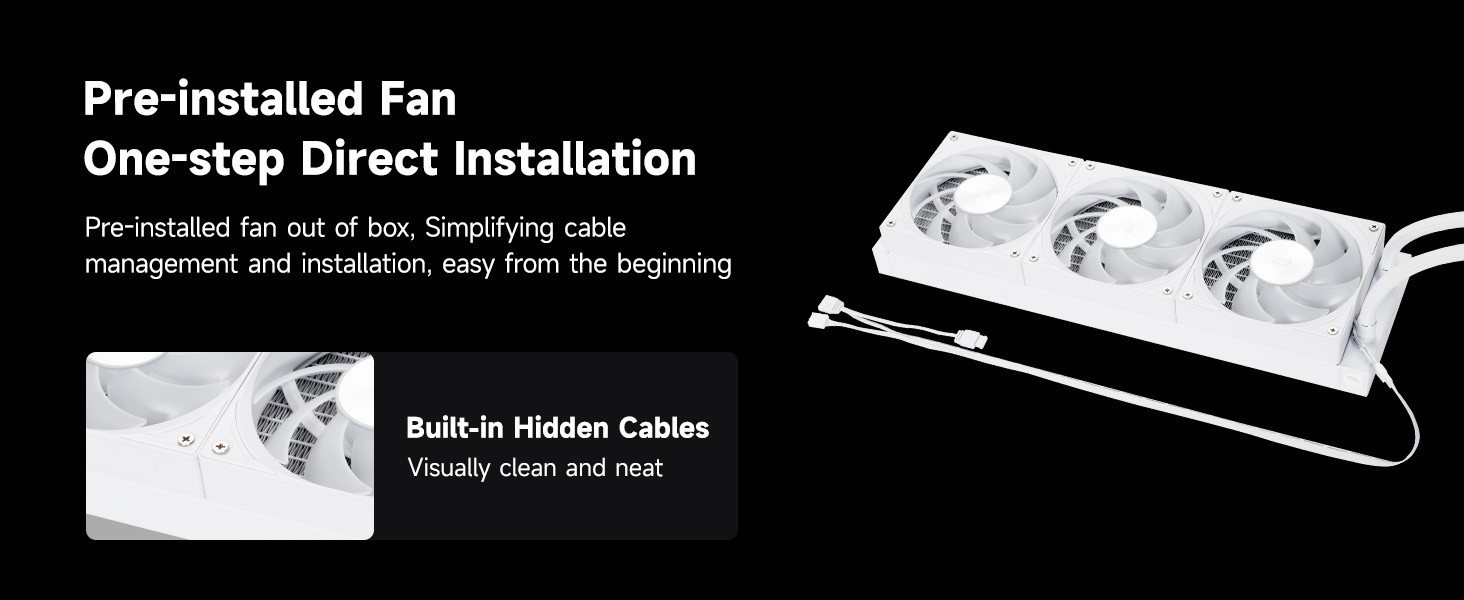 DC360 Pro ARGB Display AIO 360mm Liquid Cooler