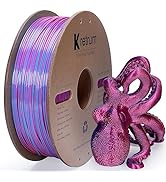Kretrum Silk PLA 3D Printer Filament, 3D Printing Filament, Coextrusion Silk PLA Filament 1.75mm,...
