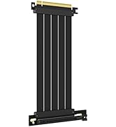 GLOTRENDS 200mm PCIe 4.0 X16 Riser Cable for PCIe 4.0/3.0 GPUs, Such as GeForce RTX 40/30 Series ...