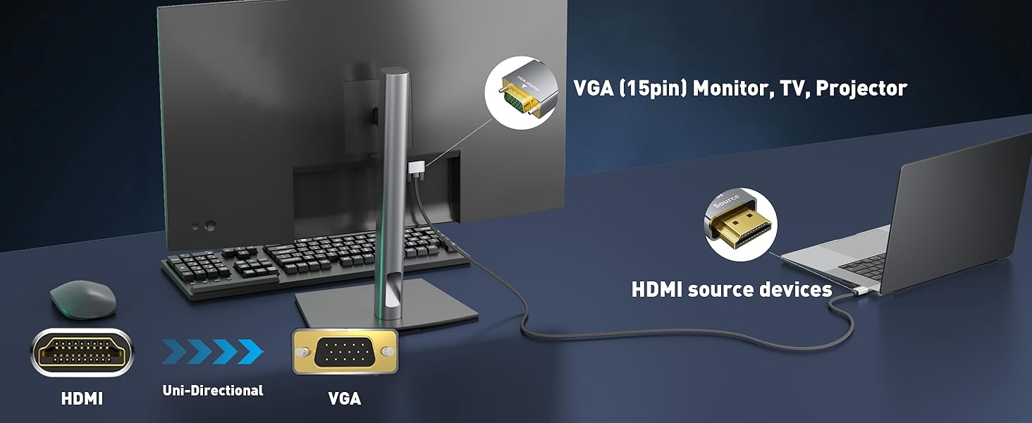 hdmi to vga cable