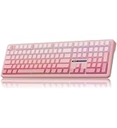 MechLands Aula F108 100% Wireless Gaming Keyboard, Full Size Custom Gasket Mechanical Keyboard, 4...