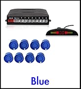 Car Reverse Parking Radar System with 8 Parking Sensors Distance Detection + LED Distance Display...