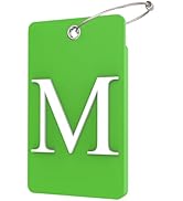 Gostwo 2 Pack Luggage Tags for Suitcases, 26 Initial Letter Travel Luggage Baggage Identification...