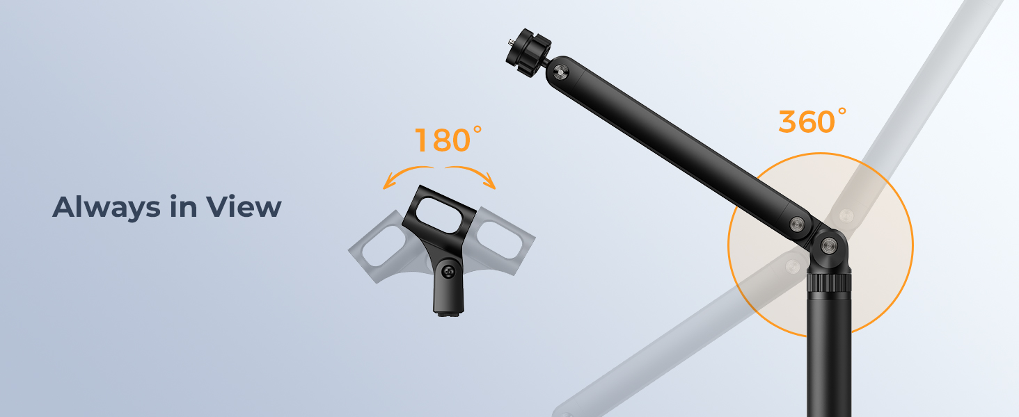 desk mic stand adjustable
