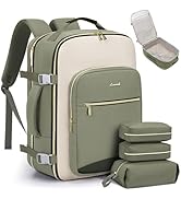 LOVEVOOK 40L Travel Backpack for Women &amp; Men, Large Carry on Backpack for Airplanes with 3 Packin...