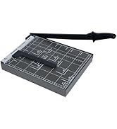 LSINBIU Guillotine Paper Cutter, 12" Cut Length Paper Trimmer with Sharp Blade and Metal Base, 12...