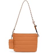 ACUARIO Crossbody Bags for Women - Puffy Tote Bag Purse for Work, Travel, Shoulder Handbag with S...