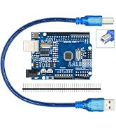 WWZMDiB UNO R3 Board Compatible with Arduino IDE ??with USB Cable and 2.54mm Straight Pin Header ...