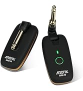 Aroma UHF Wireless System Rechargeable Audio Wireless Guitar Transmitter Receiver Support 7 Chann...