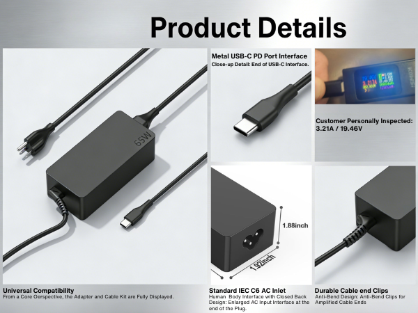 lenovo laptop charger 65w