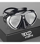 Adult Scuba Diving Mask, Anti-Fog Snorkel Goggles Tempered Glass Swim Mask Goggles with Nose Cove...