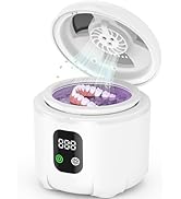 2025 Ultrasonic Retainer Cleaner- 45KHz 25W Portable Denture Cleaner with Drying Function and Rem...