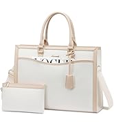 LOVEVOOK Laptop Tote Bag for Women, Office Work Bag Briefcase fit for 15.6 inch Laptop, Large Cap...