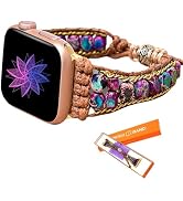 SURPRISE PIE Women Handmade Boho Beaded Watch Band Compatible with Apple Watch Bands Dressy Brace...