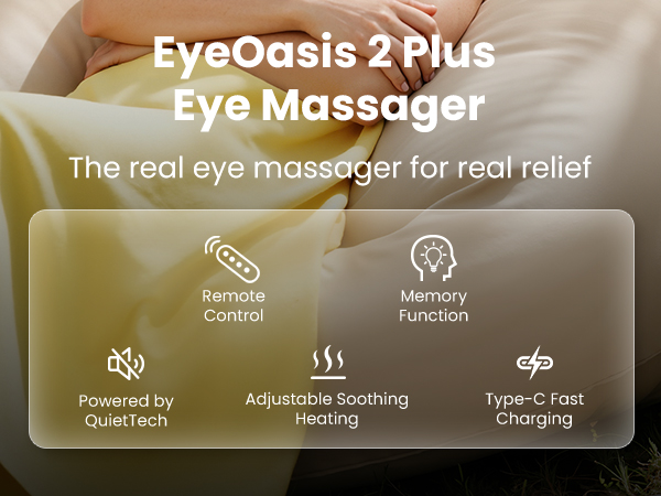 eye massager with heat and cooling eye mask for dry eye headaches migraine relief