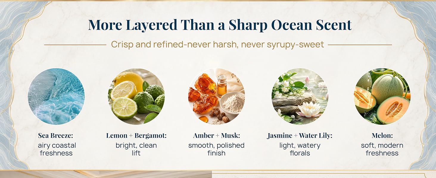 Coastal Citrus Sparkle ? Smooth Amber Musk