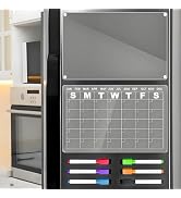Magnetic Calendar for Refrigerator, Magnetic Fridge Calendars, 2 Pack 16"X12" Clear Fridge Calend...