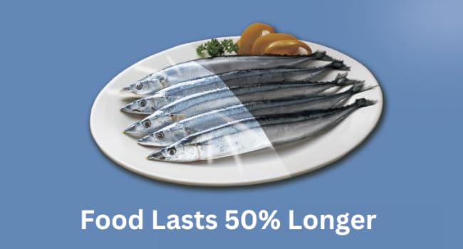 Using wrap can increase the time of freshness up to 50% longer than without wrap