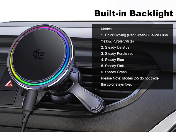 25W Magsafe Car Mount Charger