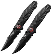 PERWIN Pocket Knife 2 Packs, EDC Knife with 3.1" 8Cr17MoV Blade and Aluminum Handle Small Pocket ...