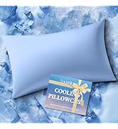 Loomluxe Cooling Pillow Case Standard Size Pillow Cover with Zipper for Hot Sleepers – Breathable...