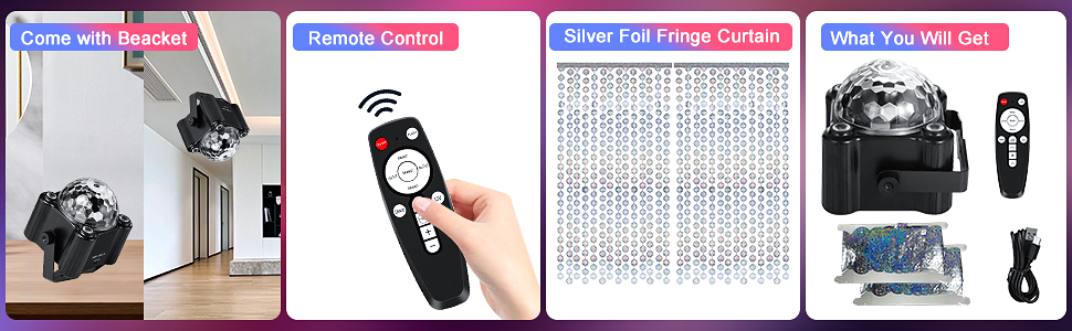 Sound Activated Disco Party Light 5