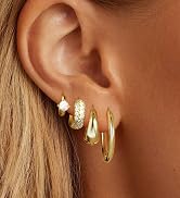gold earrings