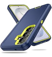 ACAGET for Samsung Galaxy S26 Case, Heavy Duty Matte Non Slip Armor Cover with Port Anti Dust Plu...
