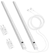 Okerich Improved 15.7" Touchless USB Plug-in LED Motion Sensor Under Cabinet Light, Super Bright ...