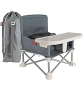 Nuby Pop-Up Booster Seat with Removable Tray - 6+ Months - Portable Booster Seat for Floor for In...