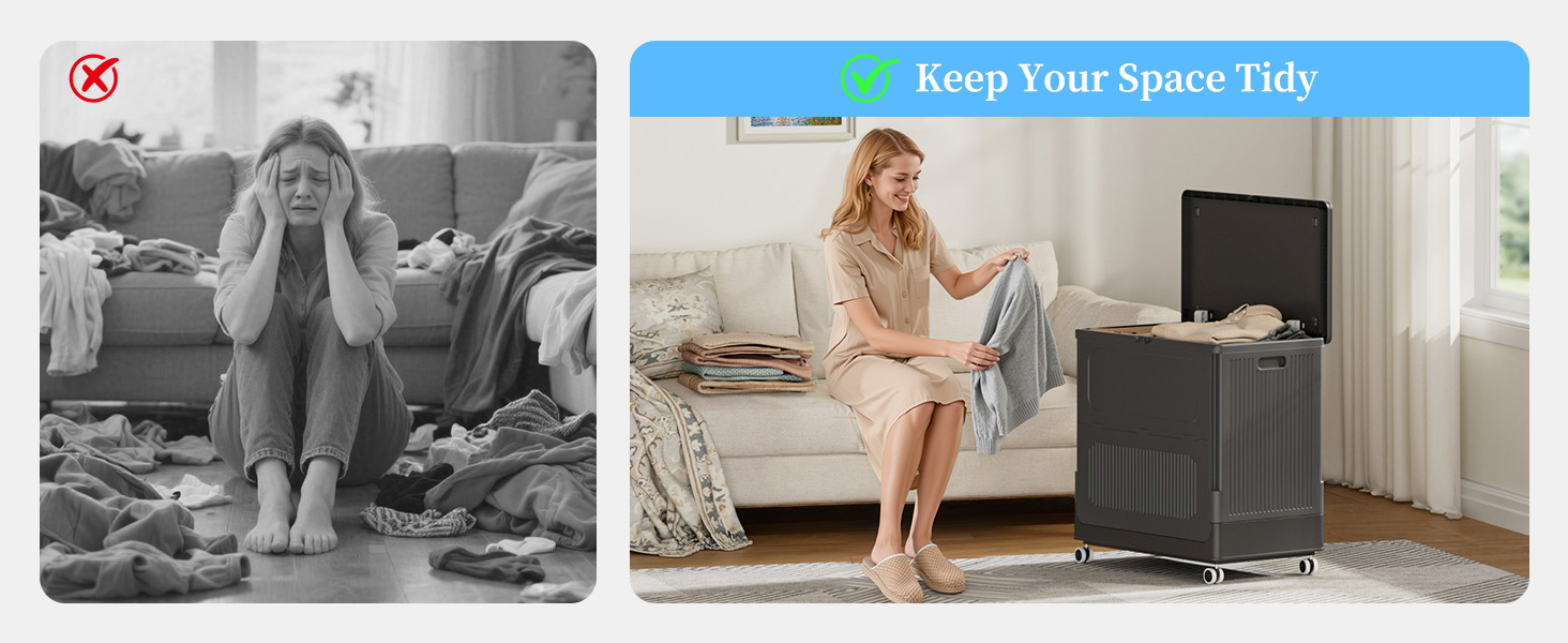 laundry hamper with lid