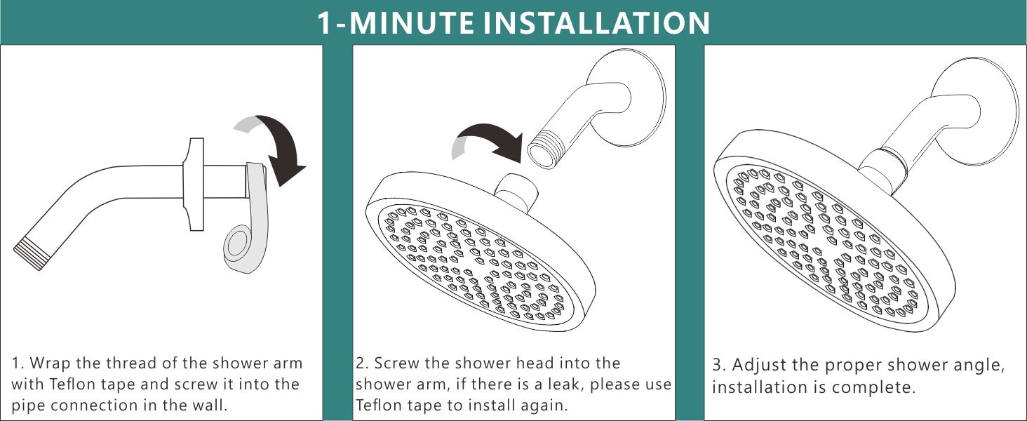 adjustable shower arm