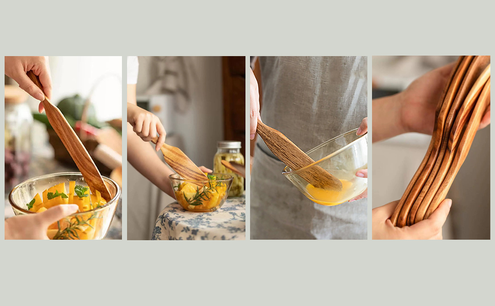Wooden Spatula for Sourdough Mixing